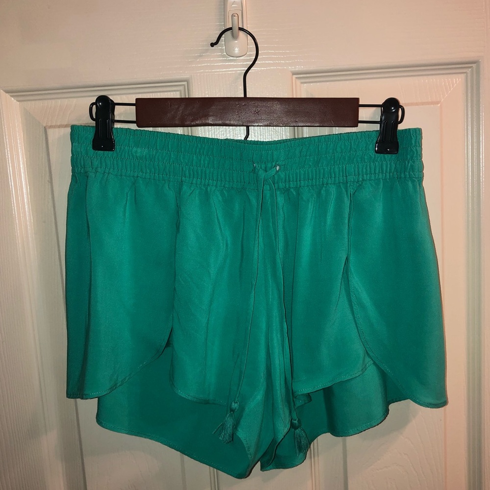 Aerie teal tie shorts